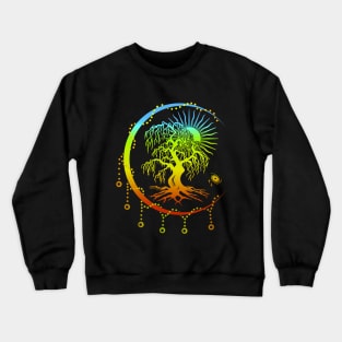 Om Esoteric Art - Tree of Life - Yoga Crewneck Sweatshirt